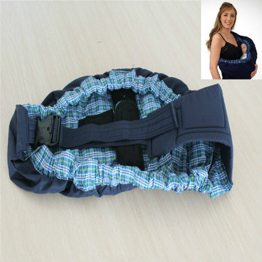Newborn Baby Cross-body Harness Strap(Blue Plaid) by bashfashion