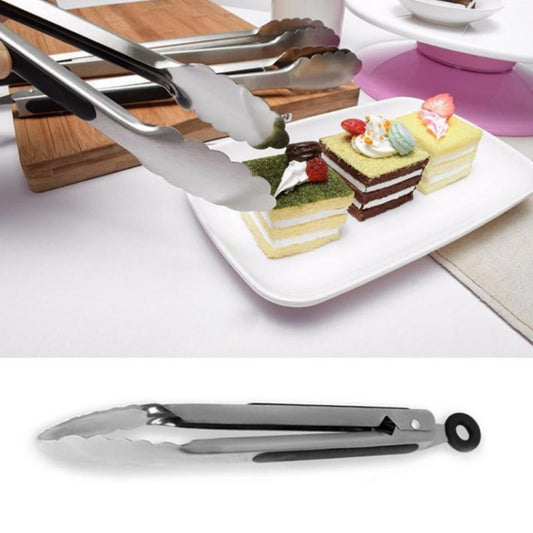 Stainless Steel Silicone Handle Kitchen Food Meat Barbecue Clip, Size:14 inch by bashfashion