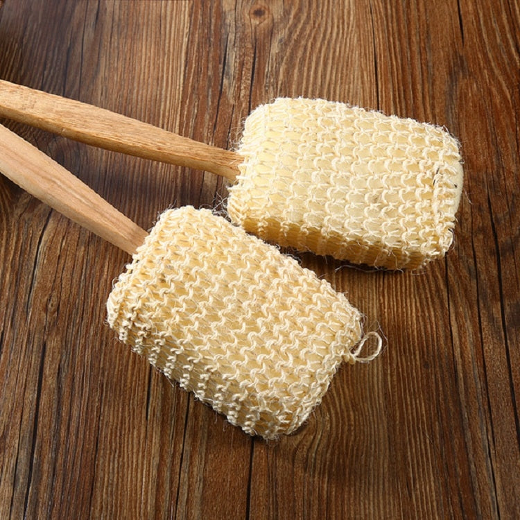 Natural Sisal Rubbing Back Brush Sponge Bath Brush by bashfashion