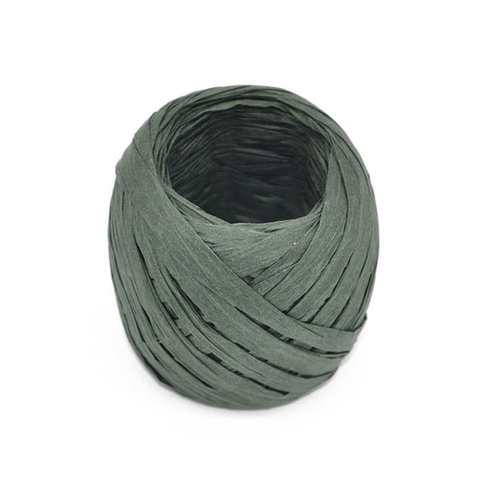 20M Paper Rope Raffia Ribbon Natural Lace Rope Gift Box Wrapping DIY Decoration(Dark Green) by bashfashion