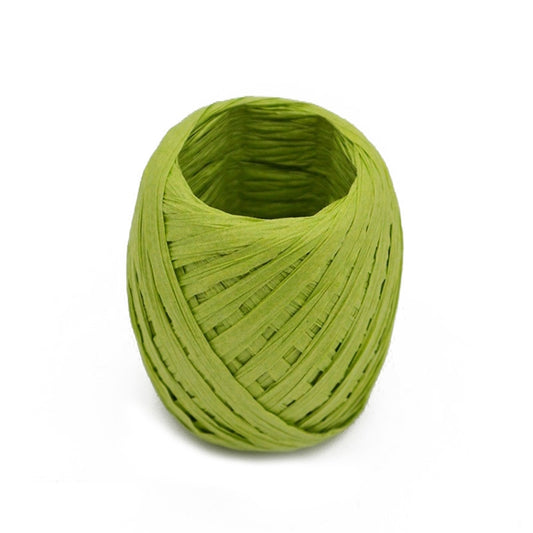 20M Paper Rope Raffia Ribbon Natural Lace Rope Gift Box Wrapping DIY Decoration(Grass Green) by bashfashion