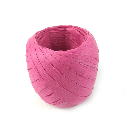 20M Paper Rope Raffia Ribbon Natural Lace Rope Gift Box Wrapping DIY Decoration(Pink) by bashfashion