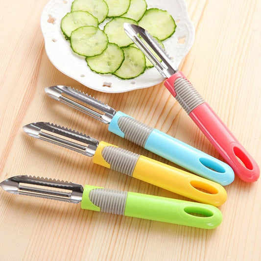 3 PCS Multifunctional Vegetable and Fruit Peeler Kitchen Tools, Color Delivery Randomly by bashfashion