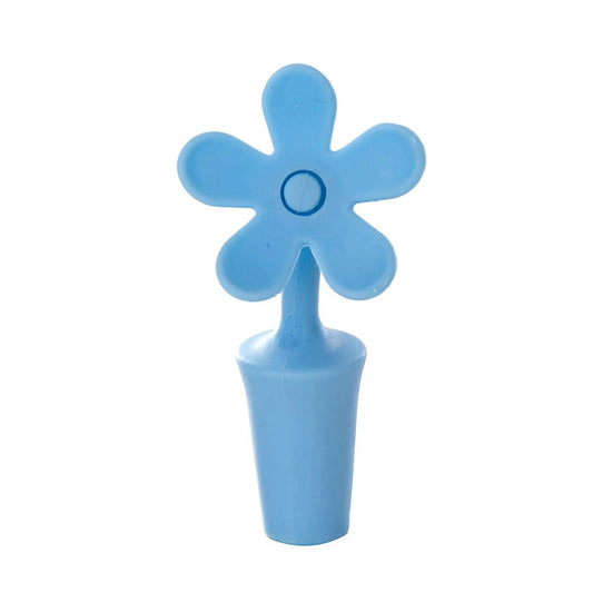 5 PCS Silicone Wine Stopper Flower Beer Stopper(Blue) by bashfashion
