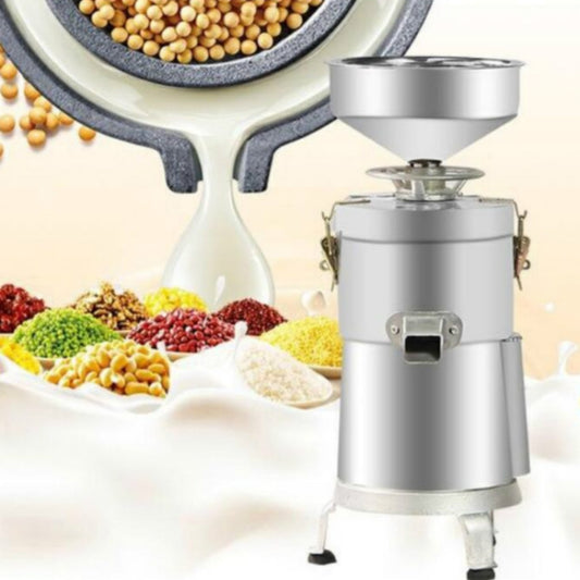 100/1100W Household Stainless Steel Refiner Large Capacity Slurry Separation Fresh Grinding Soymilk Tofu Machine, CN Plug(Silver) by bashfashion