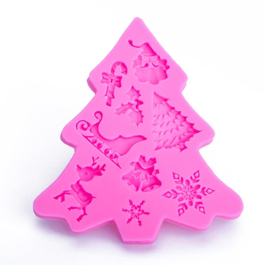 Christmas Tree Fondant Silicone Mold Cake Chocolate Biscuit Decoration Tool by bashfashion