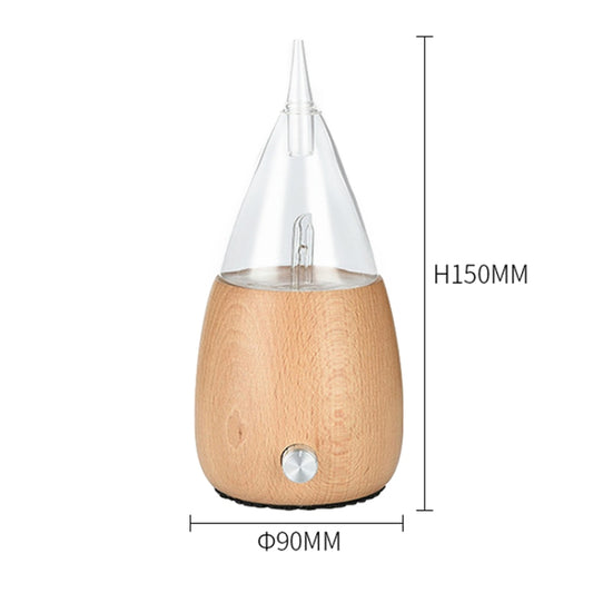 Waterless Diffuser Essential Oil Spray Wood Glass Aromatherapy Air Humidifier, Plug Type:UK Plug(Light Wood Grain) by bashfashion