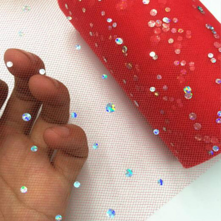 Tulle Roll 25 Yards 13cm Organza Laser Crafts Wedding Decoration Tulle Birthday Party Supplies(Yellow) by bashfashion