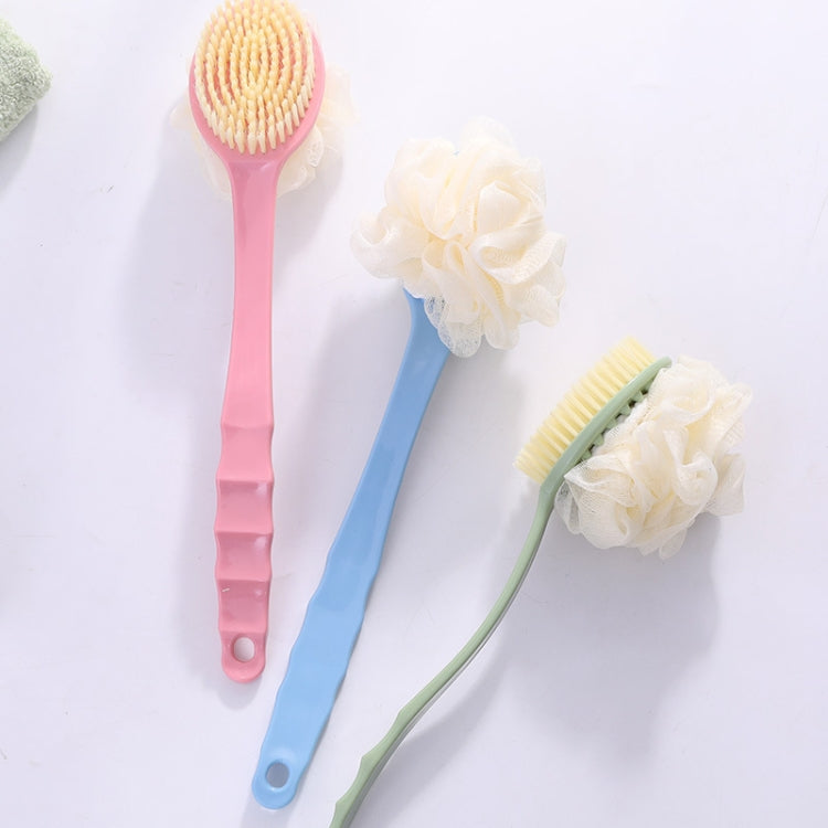 Long Handle Bath Brush Soft Hair Bath Brush with Massage Back Brush(Pink) by bashfashion