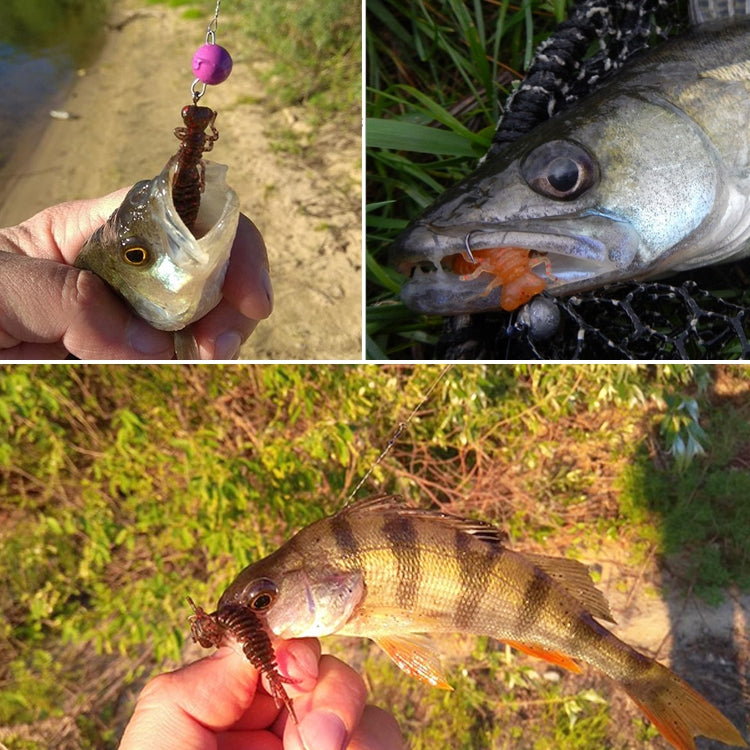 15 PCS 8-color Larvae Silicone Soft Bait Lure Bait, Size:55MM(Silver) by bashfashion