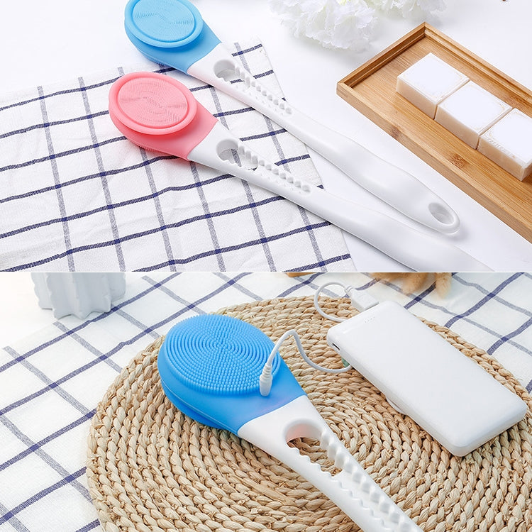 Electric Adjustable Bath SPA Massage Rub Bath Full Automatic Bath Rub Back Rrush Long Handle Bath Brush, SIZE:45.8cmx8.5cmx4cm(Pink) by bashfashion