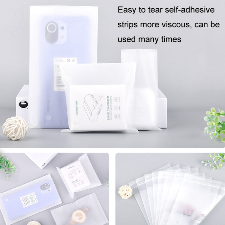 2 Sets CPE Matte Self -Sealed Bag Data Cable Phone Case Packaging Bag, Size:10x22cm by bashfashion