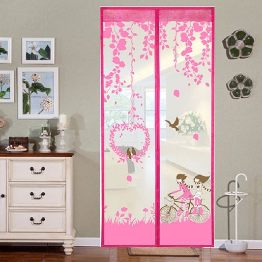 Summer Anti-Mosquit Curtain Encryption Magnetic Screen, Size:100x210cm(Pink) by bashfashion