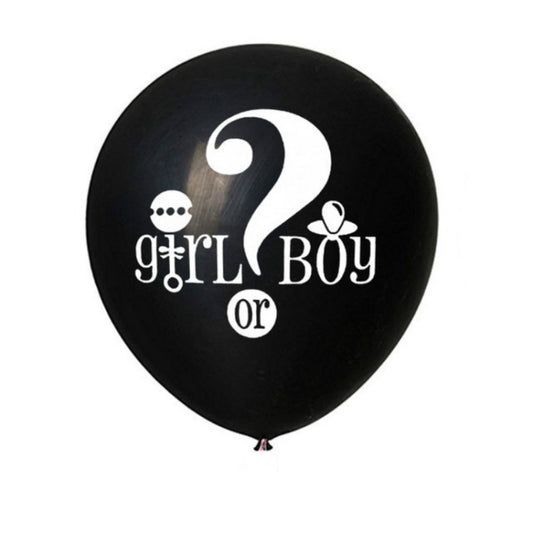 36 Inch Black Reveal Confetti Balloon Show Decoration(Girl or Boy) by bashfashion