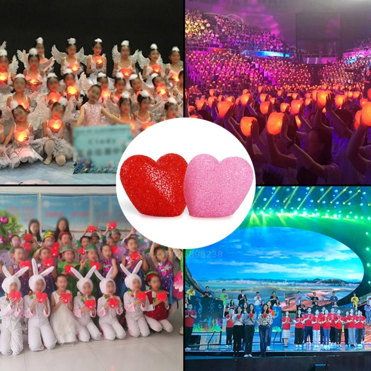 8cm White Heart Indoor Decorative LED Night Light Romantic 3D Love Heart Valentine Day Wedding Party Decoration by bashfashion