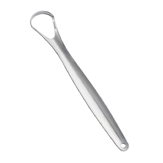 Oral Cleaning Stainless Steel Tongue Scraper, Specification:14.6 × 2.4 cm by bashfashion