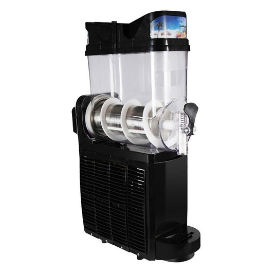 Single Cylinder Snow Melting Machine Large Capacity Smoothie Machine Milk Tea Shop Desktop Slush Fruit Juice Machine, Plug Standard:UK Plug(Black) by bashfashion