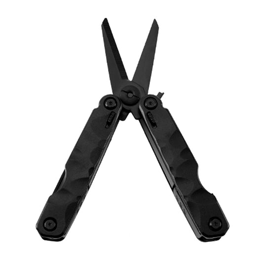 10 in 1 Outdoor Camping Survival Tool Foldable Multifunctional Pocket Scissors(Black) by bashfashion