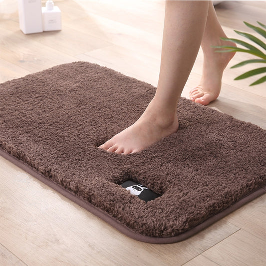Bathroom Toilet Absorbent Bath Mat Carpet Bedroom Non-slip Foot Pad, Size:50x80cm(Brown) by bashfashion