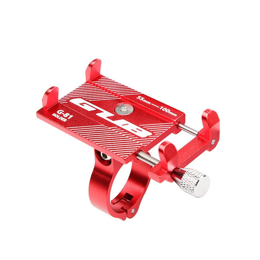 G-81 Bicycle Aluminum Alloy Mobile Phone Navigation Bracket Riding Equipment(Red) by bashfashion
