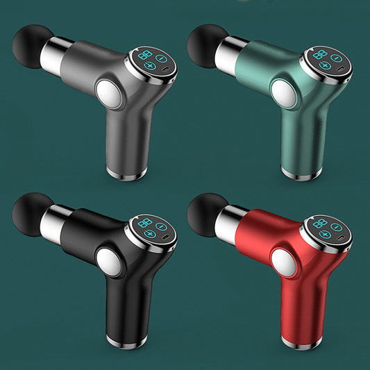 K515 Mini Fascia Gun Fitness Relax Muscle Massage Gun(LCD Version 32 Gears (Black)) by bashfashion