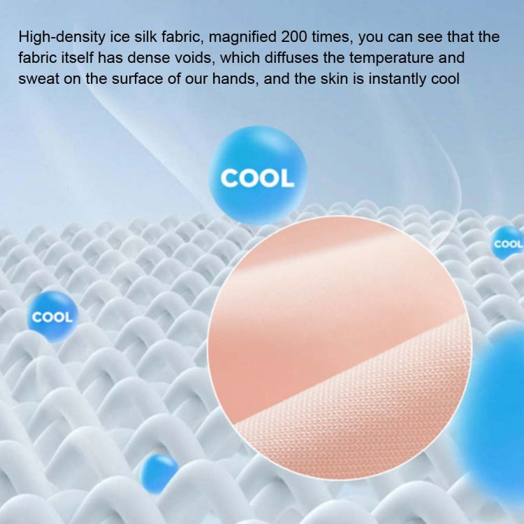 Ladies Sunscreen Gloves Half Finger Ice Silk Gloves,Style: Linked Finger(Black) by bashfashion