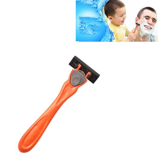 Five-layer Stainless Steel Disposable Cutter Head Disposable Manual Shaver(Orange) by bashfashion