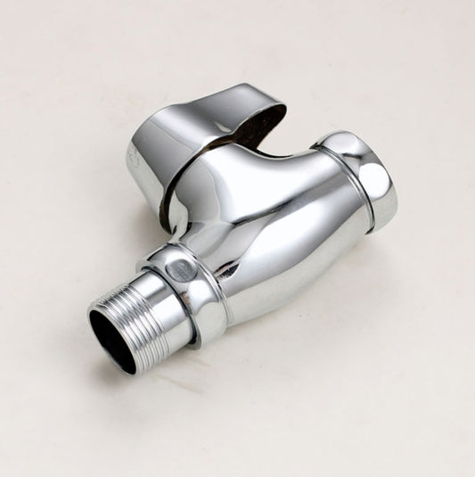 Copper Body Quick Opening Flush Valve Squatting Toilet Flush Valve, Style:Medium Body 20mm by bashfashion