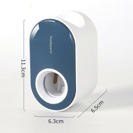 Automatic Toothpaste Squeezing Wall-mounted Toothpaste Rack(White+Green) by bashfashion