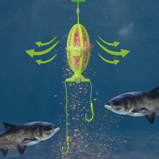 Double Hooks ISEAMA Explosive Hook Bighead Carp Feeder for Hand Rod & Throwing Rod, Size: 12 by bashfashion