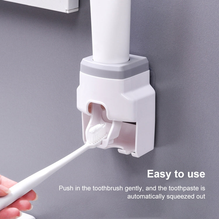 Bathroom Wall-mounted Automatic Toothpaste Squeezing Artifact(White) by bashfashion