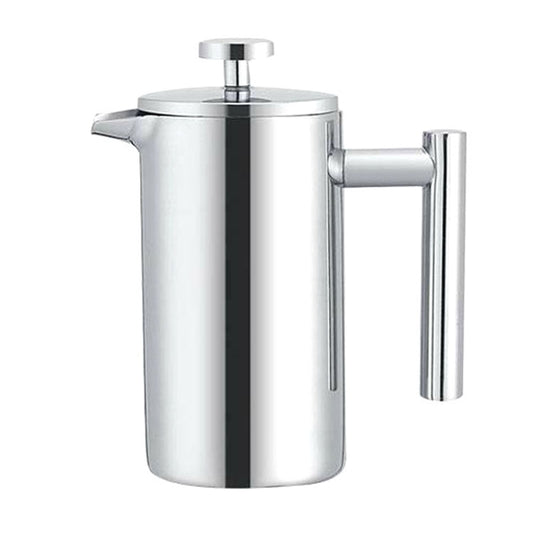 304 Stainless Steel French Pressure Coffee Pot Hand Made Tea Pot, Capacity:800ml by bashfashion