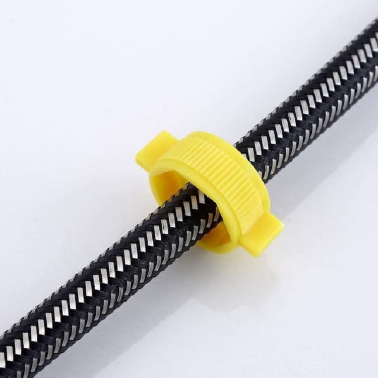 304 Stainless Steel Metal Weave High-pressure Explosion-proof Hot And Cold Water Inlet Hose, Size:100 cm by bashfashion