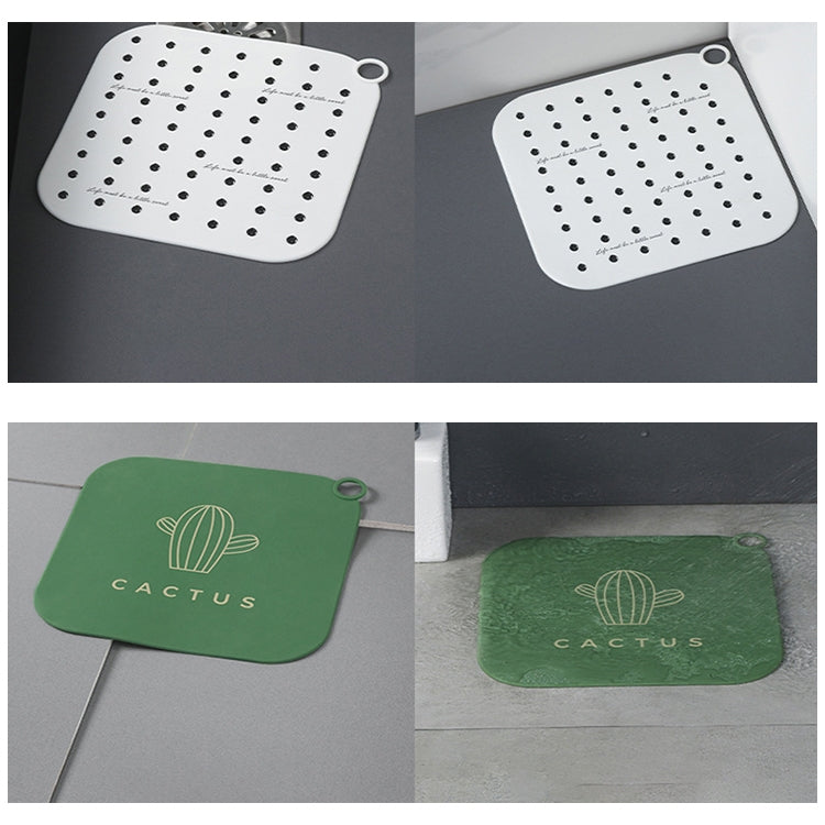 Sewer Deodorant Cover Sealing Plug Silicone Bathroom Toilet Floor Drain Deodorant(Green Cactus) by bashfashion