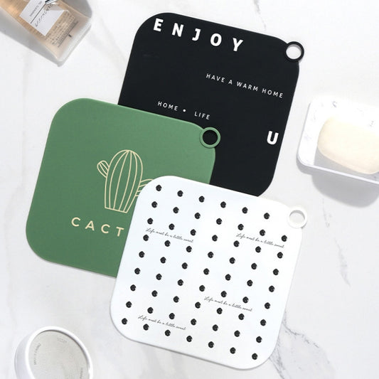 Sewer Deodorant Cover Sealing Plug Silicone Bathroom Toilet Floor Drain Deodorant(Black English Word) by bashfashion