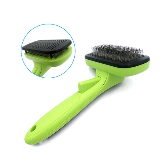 Pet Hair Removal Comb Automatic Hair Removal Brush Dog Hair Grooming Comb Cleaning Supplies by bashfashion