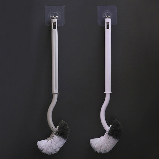7 PCS Household Toilet Long Handle Toilet Brush Toilet Cleaning Brush(Gray) by bashfashion