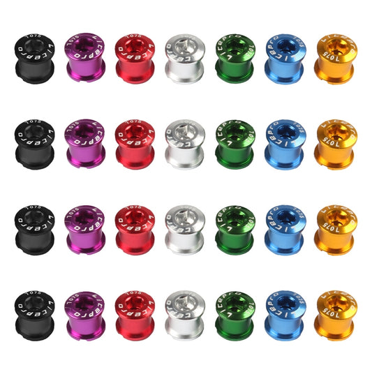 5 PCS Litepro Mountain Bike Bicycle Plate Nail Sprocket Plate Screw Folding Bike Modified Single Plate Nail(Red) by Litepro