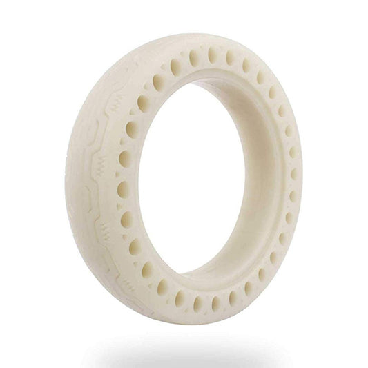 M0137 For Xiaomi Mijia M365 Electric Scooter Accessories 8.5 inch Shock-absorbing Pattern Honeycomb Solid Tire Fluorescent Tire(Fluorescent Green) by bashfashion