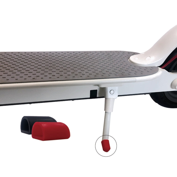 6 PCS For Xiaomi Mijia M365 Electric Scooter Accessories Tripod Foot Support Silicone Cover(Red) by bashfashion