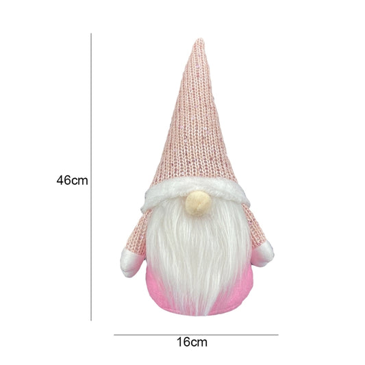 Christmas Decorations Window Decorations for Faceless Elderly Dolls Decorative Dolls(Pink) by bashfashion