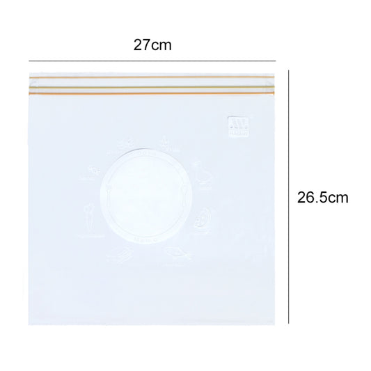 Sealed Bag Fresh Food Packaging Bag Household Thickened Refrigerator Storage Plastic Bag, Size: Large (15 Pieces / Set) by bashfashion