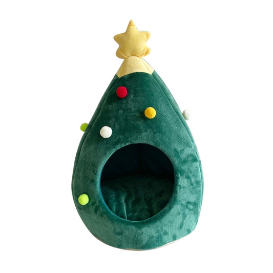 Christmas Tree Pet House Warm Winter Pet Supplies, Size:M by bashfashion