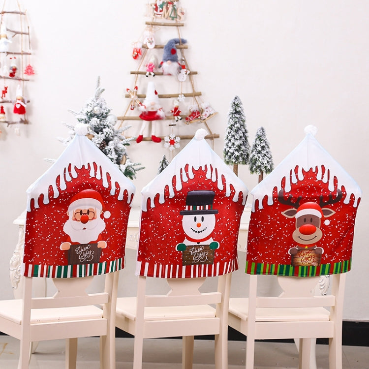 Christmas Cartoon Chair Cover Christmas Home Decoration(Santa Claus) by bashfashion