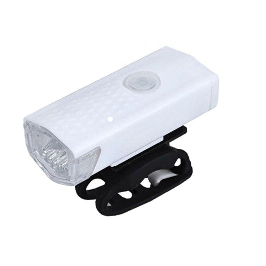 Bicycle USB Charging Headlight Lighting Cycling Equipment, Color:White 2255 Light by bashfashion