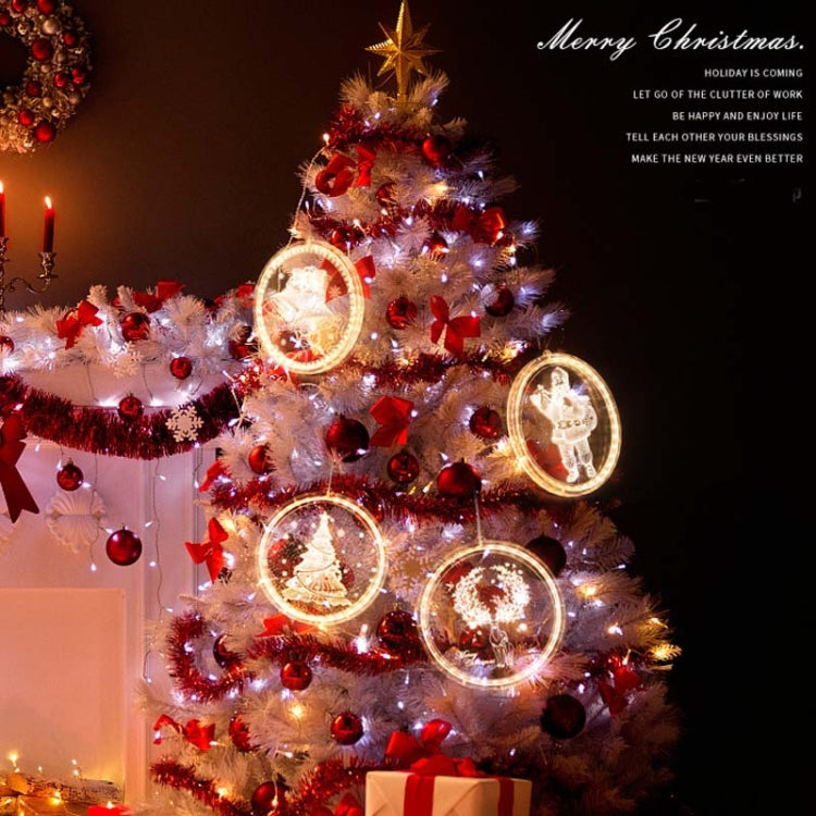 Christmas Decoration Light LED Holiday 3D Hanging Lamp, Power:Battery(Merry Christmas) by bashfashion