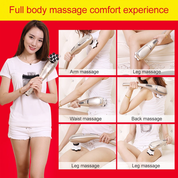 Rechargeable Dolphin Massager Electric Cervical Massage Stick A15 Charging, Plug Type:US Plug by bashfashion