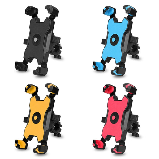 Electric Bicycle Mobile Phone Holder Can Be Rotated 360-degree Mobile Phone Holder Four-way Adjustment Bracket for Motorcycle, Style:Handlebars(Red) by bashfashion