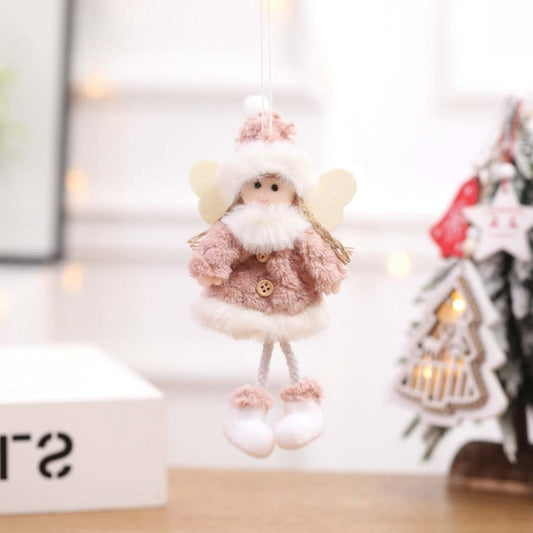Christmas Decorations Creative Christmas Doll Pendant Mini Doll, Specification: Angel by bashfashion