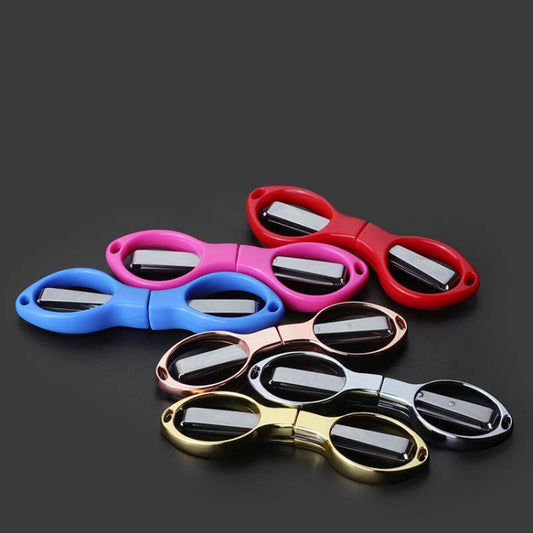 5 PCS Fishing Special Scissors Foldable Stainless Steel Fishing Tackle, Style:Plastic Handle, Color:Color Random Delivery by bashfashion